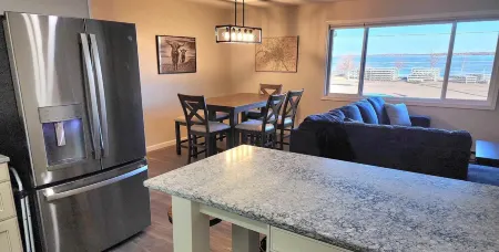 Escape to Spicer and enjoy stunning lake views from this comfortable 2-bedroom!