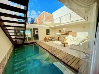 Bungalow with private pool, internet, close to the sea, courtyard, top location, parking lot - Private Pools