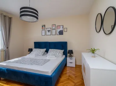 Modern Apartment Near Trogir Beach With Sea View Terrace and Lounge Area