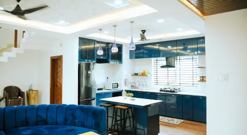 Shyam Sudha Home Stay - مطابخ