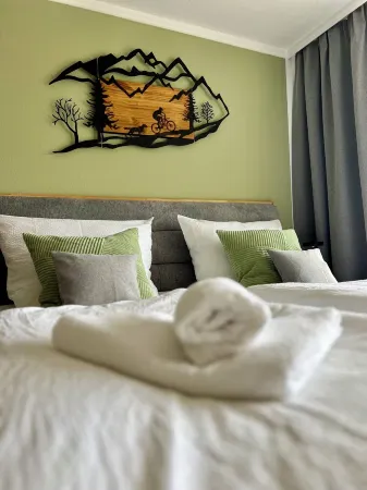 Vacation apartment "Wolkenfrei" near Lake Constance with pool and sauna