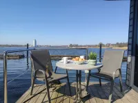 Houseboat Fjord Serina with bio-sauna and roof terrace in Schleswig