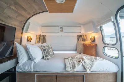 Chic & Modern Airstream + Soaking Tub