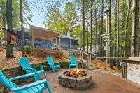 Lakefront retreat 30 min to Traverse City. Hot tub, fire pit, kayaks, game room.