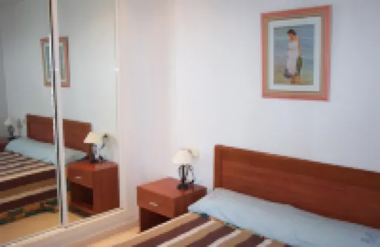 Apartment on the beachfront with pool and parking