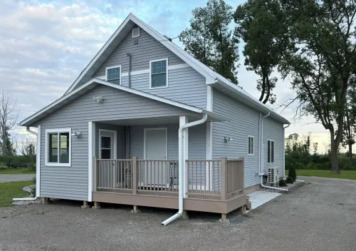 Spacious waterfront  home recently remodeled with WiFi, AC, and cable TV.