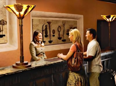 フロントデスク ディズニーズ アニマル キングダム ロッジの写真