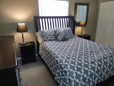 Charming 3 bed/2 bath condo with Central AC/Heat & 2 car garage. Hotels near Golden Spike Event Center