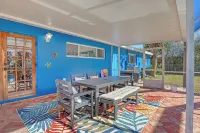 Vibrant Coastal Cottage with Pool