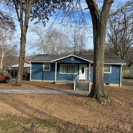 Blue House on the Creek