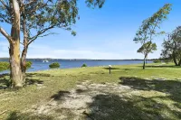 Exceptional modern three bedroom townhouse with water on both sides.