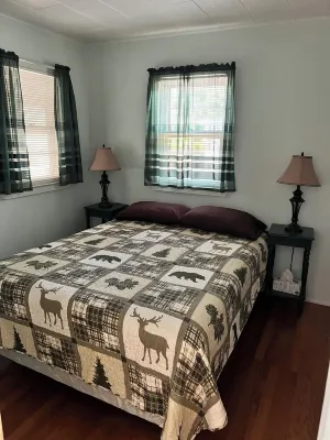 Cozy Cabin with Private River Access, 20 Minutes from Lake George & Saratoga NY.