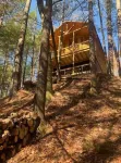 Whispering Woods_  Hot Tub _Waterfall _ Arcade _3 story Cabin