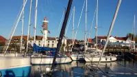 Cozy vacation apartment with a view of the harbor, Baltic Sea and lighthouse