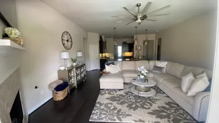 Modern home with pool