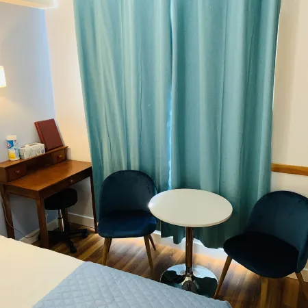 A Small Hotel Room for Mountain Lovers