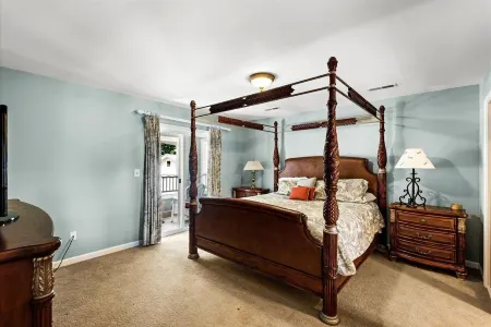 Waterfront w/ room to gather & beautiful lake views! Lakeside firepit w/ swings