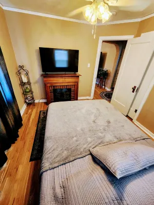Charming 1938 Pueblo Home with Game Room, Firepit and Boho Bedroom