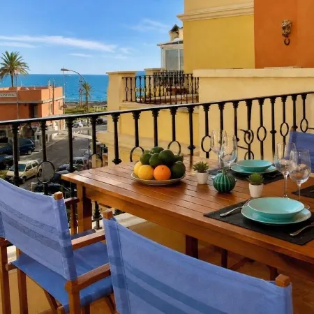 Apartment Seeview on the Beach Parking All Inclusive Torrox Nerja Malaga Spain