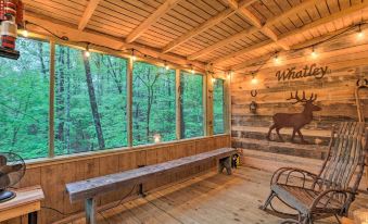 Secluded Tallassee Cabin w/ Fire Pit & Porch!