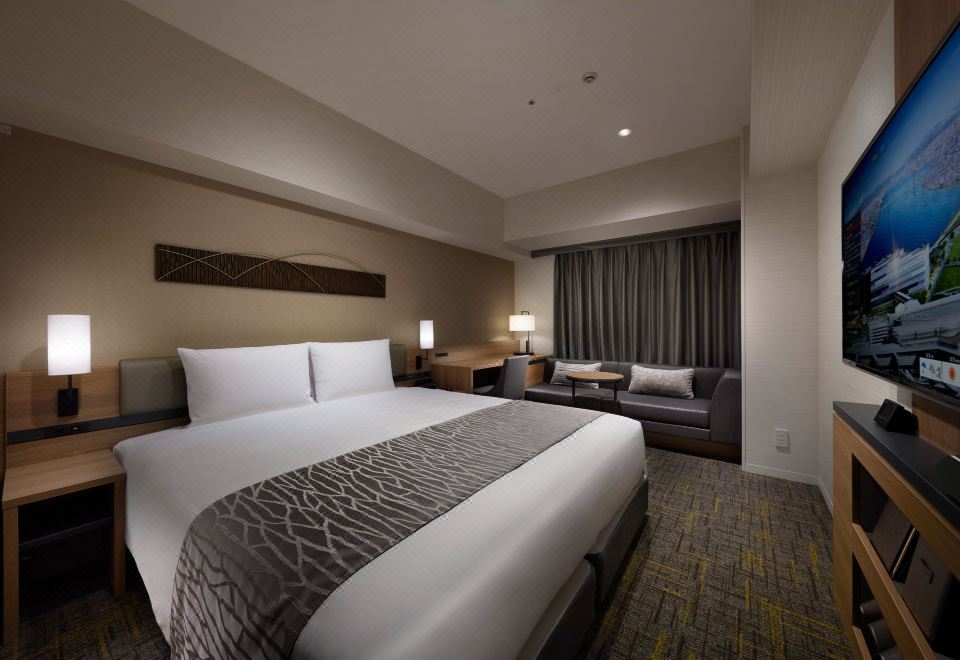 호텔 빌라 퐁텐 그랜드의 온천 또는 모던한 복도