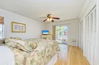 View of Beach from the deck, Walk to all , free WIFI.