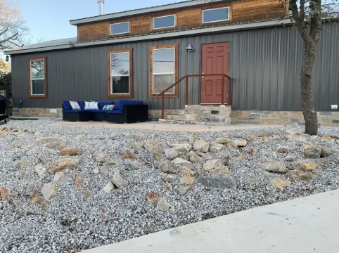 Lakeside House & Cabin Boat Ramp, Dock, & Fire Pit on Possum Kingdom Lake