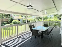 Central 5-BR Retreat with Basement Kitchenette & Convenient Freeway Access