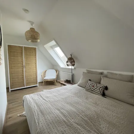 Vacation apartment with balcony near the family lagoon