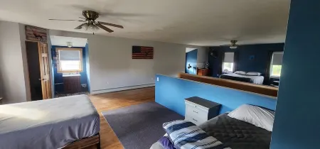 Snowmobiling & Fourwheelering right out on the main trail