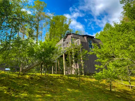Charming Cabin with Fire Pit and Game Area - Cozy Mountain Retreat