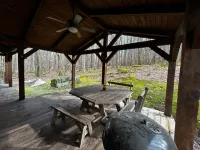 Charming Log Cabin with Scenic Deck and Resort Access - Tranquil Escape