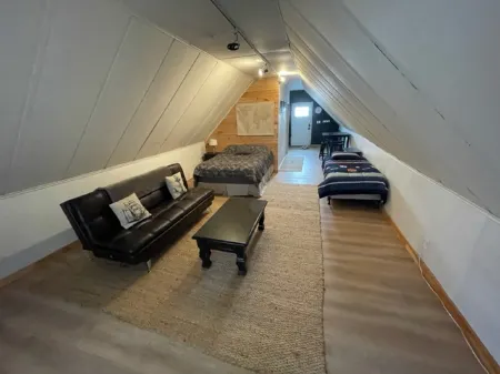 Waterfall Shower and Cozy Loft - Modern Tranquil Escape