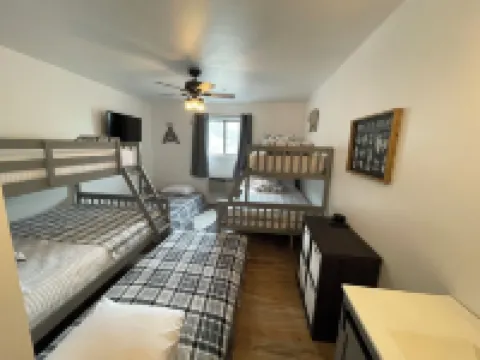 4-bedroom apartment right across from rodeo in cody - or rent the whole lodge!