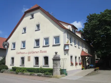 Gasthaus Zum Goldenen Ross Отели в г. Креглинген