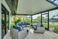 Poolside Oasis w/ Boat Dock! Cape Coral Retreat - parking