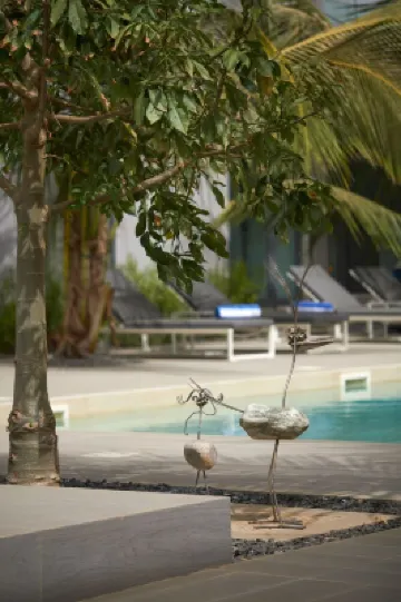 Modern apartment with private terrace and swimming pool