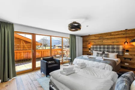 Exclusive studio with mountain views, pool & sauna Отели в г. Райт