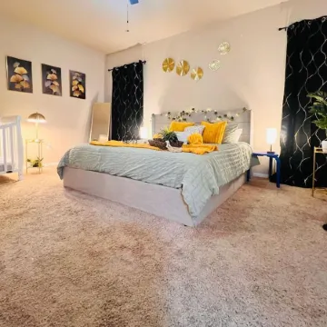 Spacious 4BR Home w Game Room Office Backyard