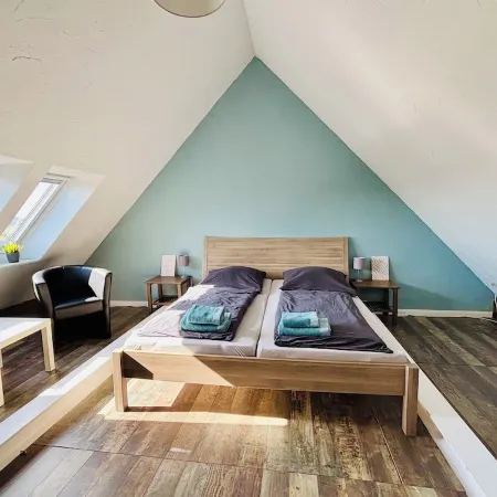 Modern vacation apartment with Baltic Sea view and balcony for 6 people