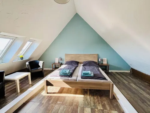 Modern vacation apartment with Baltic Sea view and balcony for 6 people