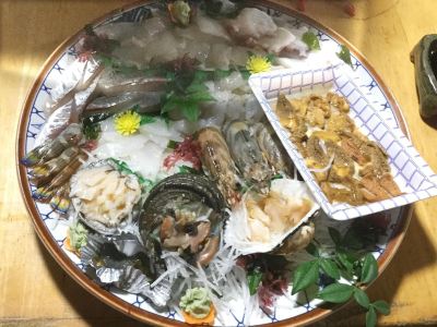 料理 北条水軍ユースホステルの写真