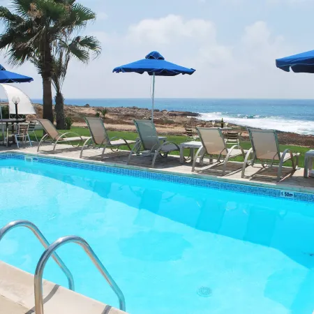 Sea Front Villa with Private Heated Pool, Quiet Area Paphos 322