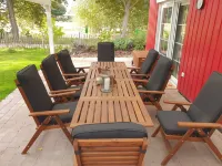 ~ Color magic red in Conneforde ~ with large terrace, garden, sauna,