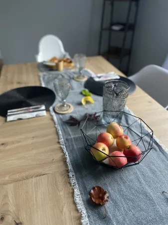 Vacation cottage garden view directly at the forest & spa gardens