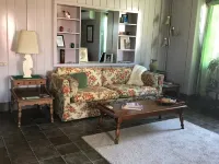 Historic PostWar Lustron House ADA Accessible Ramped Sidewalk