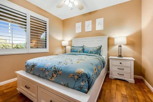 NEW! Cozy desert getaway with private backyard and seasonal pool!