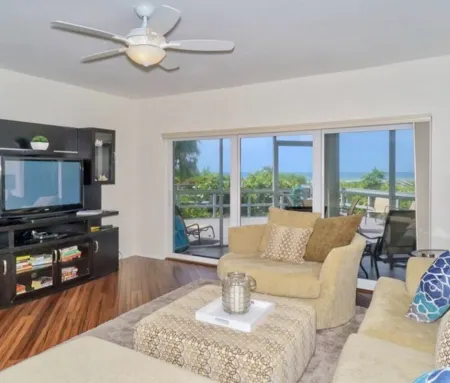 No hurricane damage inside! Gulf front, first floor, two bedroom. A hidden gem!