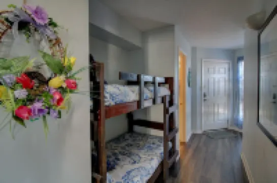 Beautiful condo with personal balcony in our oceanfront complex .