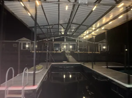 Lake Front Home with 3 steps to water, private dock, quiet cove & flat yard